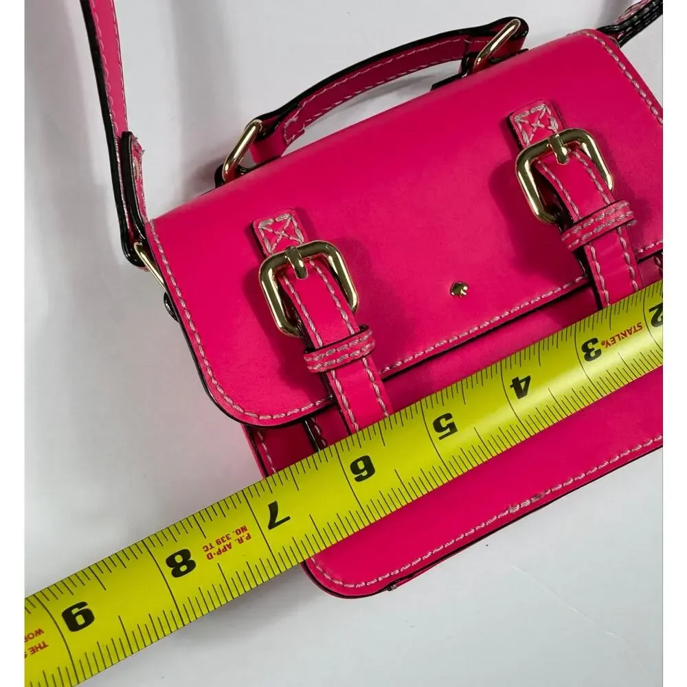 Kate Spade New York x GapKids Pink Leather Satchel Crossbody Purse Girls
